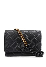 Kurt Geiger London quilted eagle-head clutch bag - Nero