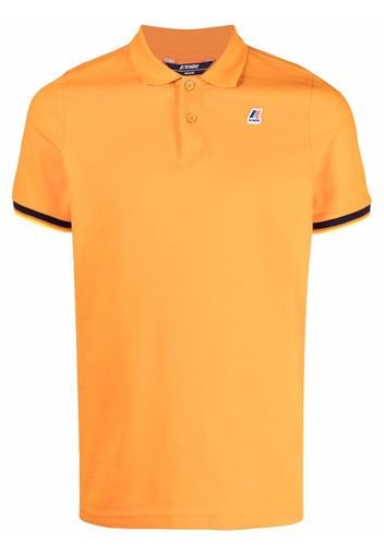 KWAY logo embroidered polo shirt - Arancione