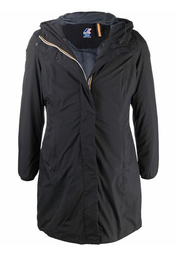 KWAY zip-up hooded jacket - Nero