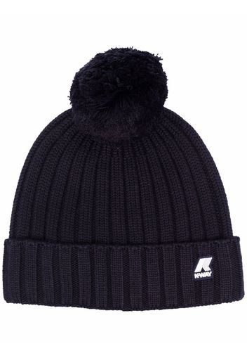 KWAY logo knitted beanie - Blu