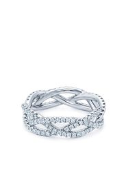 KWIAT Anello Twist in oro bianco 18kt con diamante - Argento