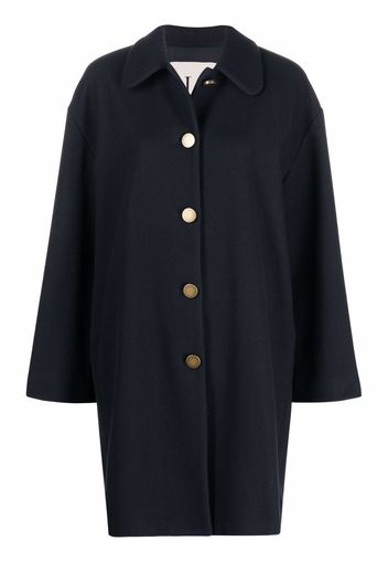 L'Autre Chose oversized wool-blend coat - Blu