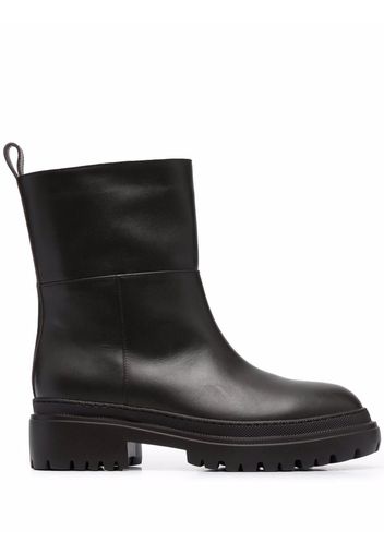 L'Autre Chose ankle leather boots - Marrone