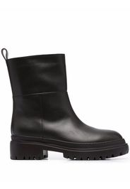 L'Autre Chose ankle leather boots - Marrone