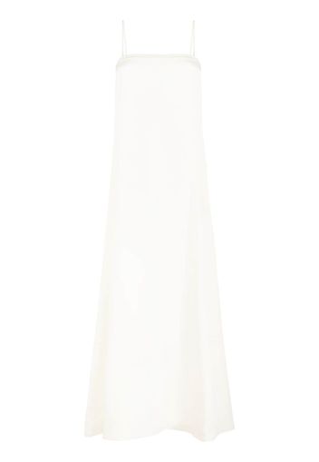 La Collection sleeveless silk maxi dress - Toni neutri