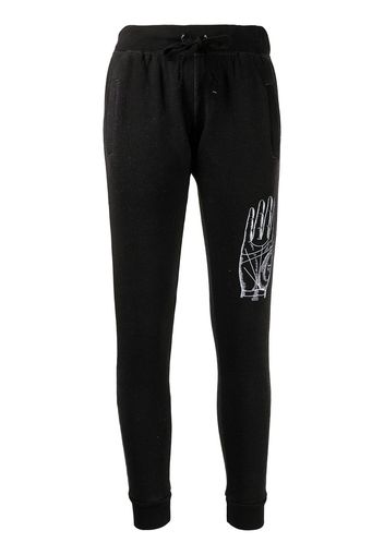 La Detresse Pantaloni sportivi con stampa - Nero