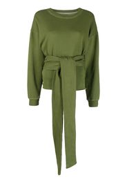 La Detresse tied-waist jumper - Verde