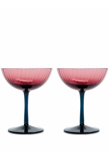 La Doublej Champagne Coupe Set Of 2 - Viola