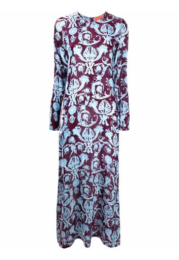 La Doublej Swing printed ankle-length dress - Verde