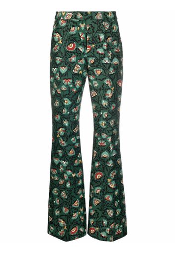 La Doublej Saturday Night flared trousers - Verde