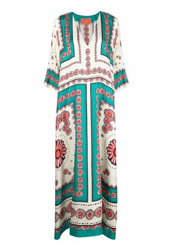 La DoubleJ Muumuu floral-print dress - Verde