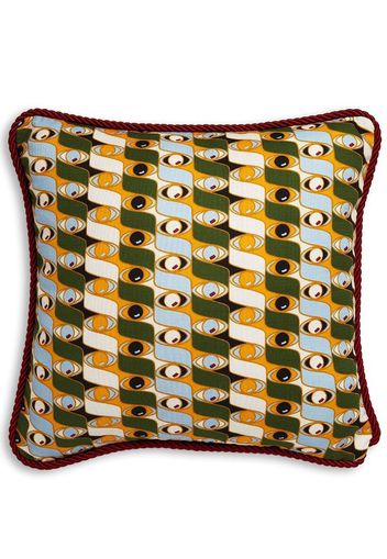 La DoubleJ abstract-print cushion - Giallo