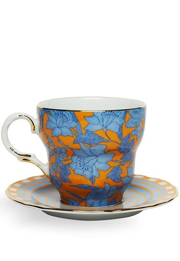 La DoubleJ Big Mama cup and saucer - Arancione