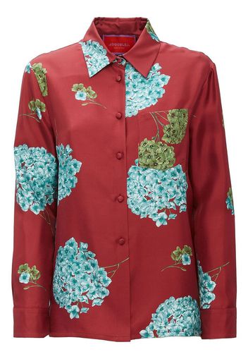 La DoubleJ Camicia a fiori Boy - Rosso