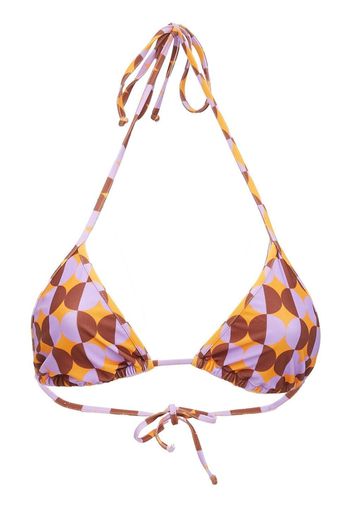 La DoubleJ triangle bikini top - Arancione