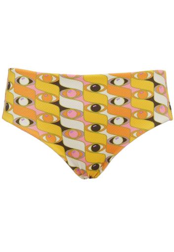 La DoubleJ Boy graphic-print bikini briefs - Giallo