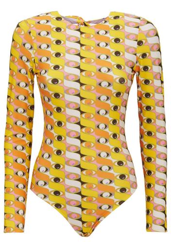 La DoubleJ Surf long-sleeved swimsuit - Giallo