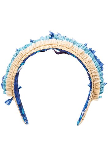 La DoubleJ Halo raffia hairband - Toni neutri