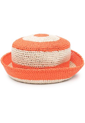 La DoubleJ striped woven bucket hat - Arancione