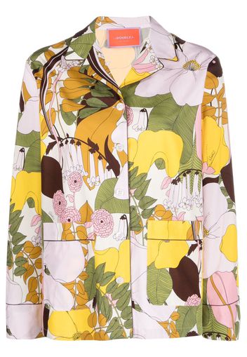 La DoubleJ Hammock floral-print shirt - Toni neutri