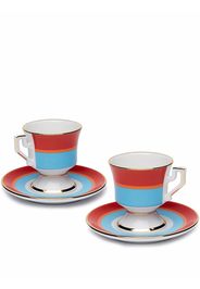 La Doublej Espresso Cup Set Of 2 - Blu