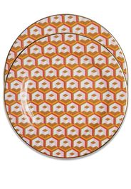 La DoubleJ Cubi Oro dessert plate (set of 2) - Arancione