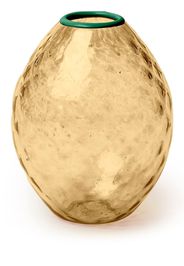 La DoubleJ Vaso Big Egg con bordo a contrasto - Oro