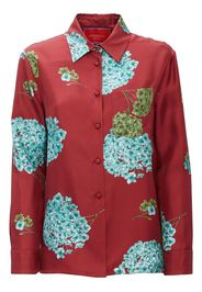 La DoubleJ Camicia a fiori Boy - Rosso