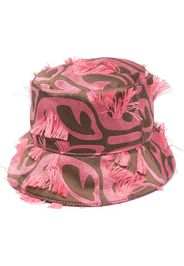 La DoubleJ Capello bucket Grove con effetto jacquard - Rosa