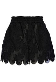 La DoubleJ Shorts a fiori - Nero