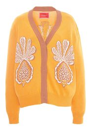 La DoubleJ Cardigan con stampa ananas - Arancione