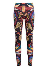 La DoubleJ Nephthys-print long leggings - Nero