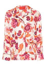 La DoubleJ Camicia a fiori - Toni neutri