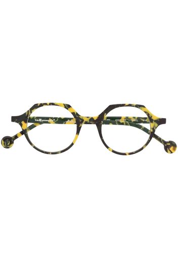 L.A. EYEWORKS Occhiali tondi - Giallo