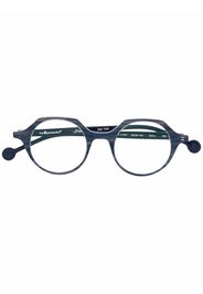 L.A. EYEWORKS round-frame glasses - Blu