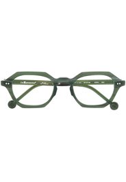 L.A. EYEWORKS Occhiali Hoku squadrati - Verde