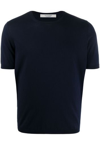 La Fileria For D'aniello fine-knit crew-neck T-shirt - Blu