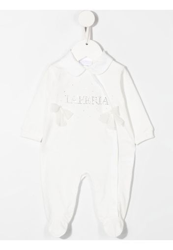 La Perla Kids logo-embellished babygrow set - Bianco