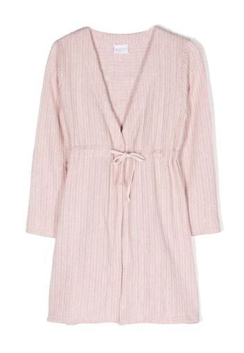 La Perla Kids long-sleeve dressing gown - Rosa