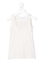 La Perla Kids lace-panel sleeveless top - Bianco