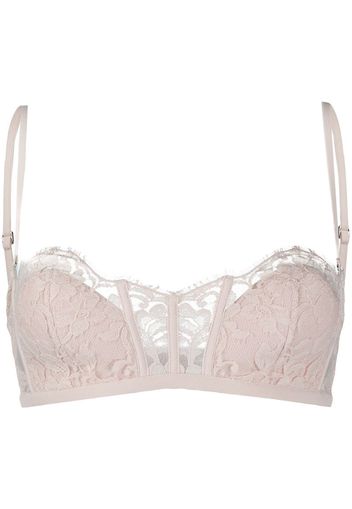 lace detail bandeau bra