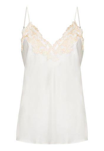 La Perla Maison floral lace camisole - Bianco