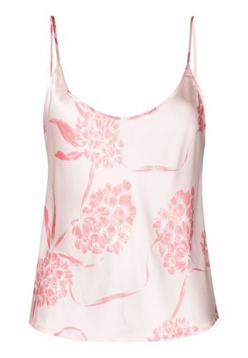 La Perla floral camisole silk top - Rosa