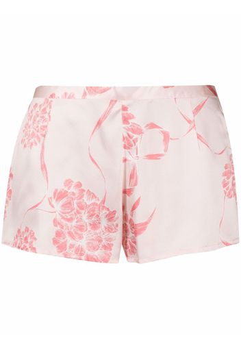 La Perla floral silk shorts - Rosa