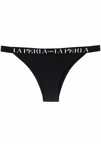 La Perla logo waistband Brazilian briefs - Nero