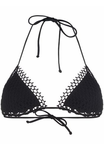 La Perla braided-detail halterneck bikini top - Nero