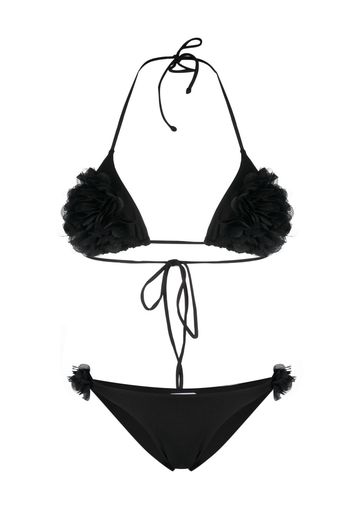 La Reveche textured-detail bikini - Nero