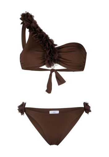 La Reveche Rasha one-shoulder bikini - Marrone