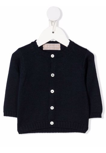 La Stupenderia button-up merino cardigan - Blu