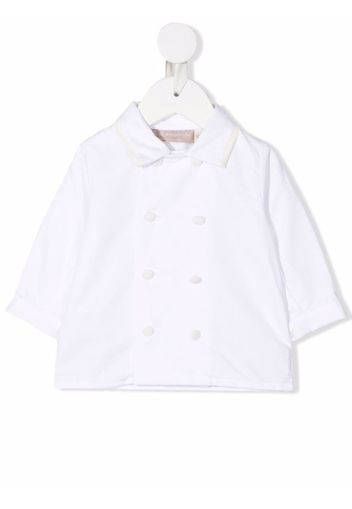 La Stupenderia double-breasted organic cotton shirt - Bianco